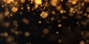 Bokeh ışıkları arka planı etkiler. Parlayan tozun Noel arkaplanı Parlayan bokeh konfetisinin ve tasarımın için kıvılcım dokunun kıvılcımı.