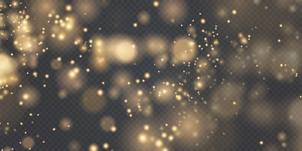 Bokeh Luces Efecto Fondo Fondo Navidad Polvo Brillante Navidad Brillante — Archivo Imágenes Vectoriales