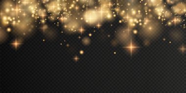 Bokeh ışıkları arka planı etkiler. Parlayan tozun Noel arkaplanı Parlayan bokeh konfetisinin ve tasarımın için kıvılcım dokunun kıvılcımı.