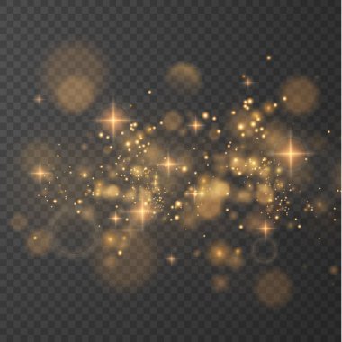 Bokeh ışıkları arka planı etkiler. Parlayan tozun Noel arkaplanı Parlayan bokeh konfetisinin ve tasarımın için kıvılcım dokunun kıvılcımı. 