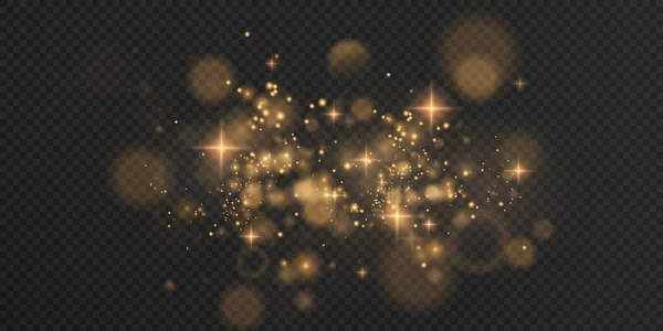 Bokeh Light Lights Effect Background Christmas Background Shining Dust Christmas — Stock Vector