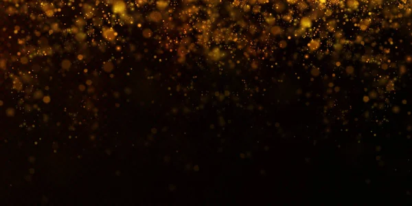 Goldglitzernder Staub mit goldglitzernden Sternen auf einem — Stockvektor