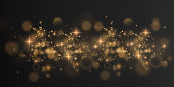 Navidad brillante luz bokeh confeti y chispa — Archivo Imágenes Vectoriales