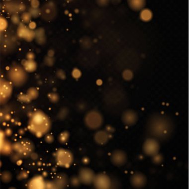 Bokeh ışıkları arka planı etkiler. Parlayan tozun Noel arkaplanı Parlayan bokeh konfetisinin ve tasarımın için kıvılcım dokunun kıvılcımı. 