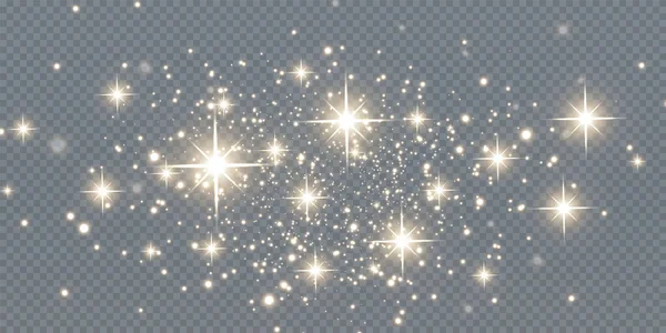 Bokeh灯的背景效果 圣诞背景闪亮的灰尘圣诞灯火通明的肉饼和火把贴面纹理为您的设计 — 图库矢量图片