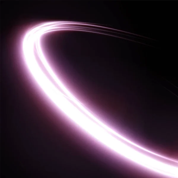 Festlich Rosa Leuchtende Linie Glänzendes Konfetti Mit Rosafarbener Leuchtwirkung Isolierte — Stockvektor