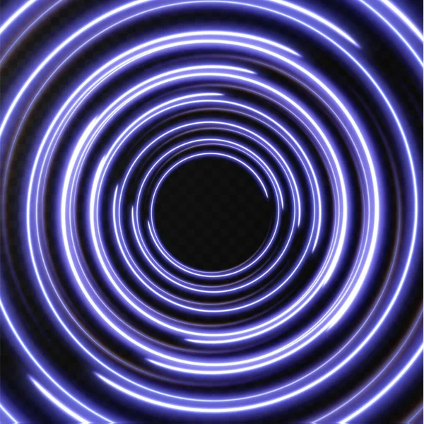 Kolekce Světle Modrých Půltónových Linií Radiálně Modré Vektorové Linie Rychlosti — Stockový vektor