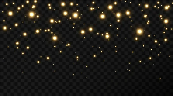 Bokeh Licht Lichter Effekt Hintergrund Weihnachten Hintergrund Von Leuchtendem Staub — Stockvektor