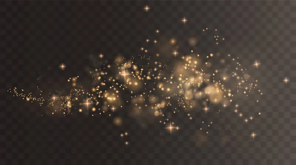 Bokeh Luces Efecto Fondo Fondo Navidad Polvo Brillante Navidad Brillante — Vector de stock