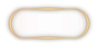  golden border frames with subtle shadows and light effects. A minimalist gold decoration featuring a geometric thin line rectangle shape, crafted with a graphic metal foil element.