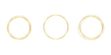 Light golden twirl with a curved glowing line effect. Radiant golden circle and luminous pedestal, podium, or platform stock illustration