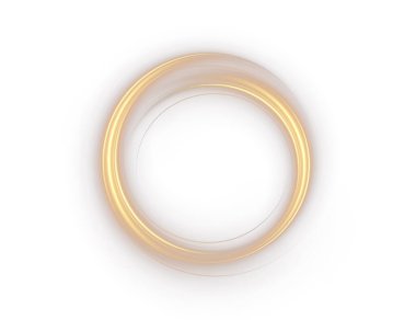 Golden spiral with a luminous effect. Radiant vortex lines on a transparent background a stock illustration