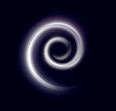 White glowing speed lines with light glare and a shiny trail effect. A dynamic stock illustration featuring bright, luminous motion streaks