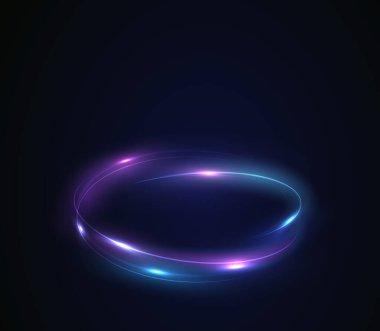 Glowing light beams and glittering curves in motion with lens flares and abstract spark effects ideal for luxurious, futuristic, and energetic visual designs.