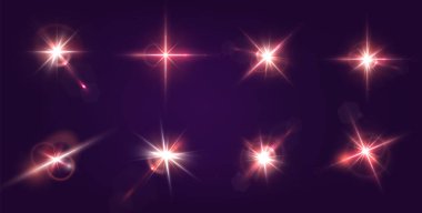 radiant lens flare with a glowing blue and red hue, shining brightly in a futuristic abstract scene. A dynamic, illuminated light effect with cinematic and cosmic appeal. 