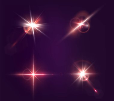 radiant lens flare with a glowing blue and red hue, shining brightly in a futuristic abstract scene. A dynamic, illuminated light effect with cinematic and cosmic appeal. 