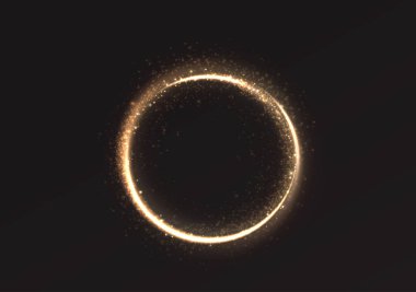 vector background featuring radiant gold streaks, shimmering light trails, and dynamic fire-like curves. A glowing speed effect with elegant swirling motion stock illustration.