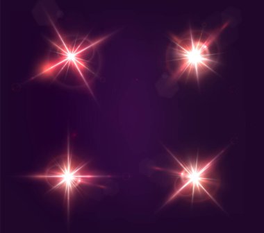 radiant lens flare with a glowing blue and red hue, shining brightly in a futuristic abstract scene. A dynamic, illuminated light effect with cinematic and cosmic appeal. 