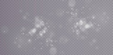 Glowing light effect with numerous glitter particles, isolated on a transparent background. Vector starry cloud with dust JPG stock illustration.