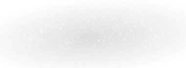 Glowing light effect with numerous glitter particles on a transparent background. Vector starry cloud with shimmering dust. 