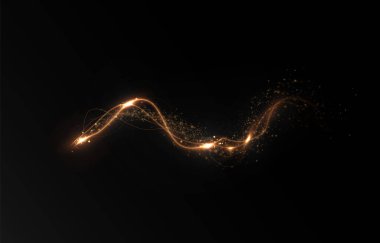 Parlayan bir altın spiral ışık efekti içeren, zarafet ve enerji saçan hisse senedi çizimi. Tasarımlarına dinamik ve lüks bir dokunuş eklemek için mükemmel.