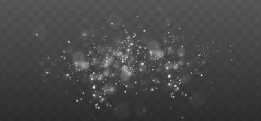 Glowing light effect with numerous glitter particles, isolated on a transparent background. Vector starry cloud with dust JPG stock illustration.