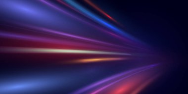 Hızlı hareket eden hız çizgileri içeren fütüristik soyut teknoloji geçmişi. Oyunlar, kartvizitler, posterler ve afişler için dinamik hareket tasarımı ideal.