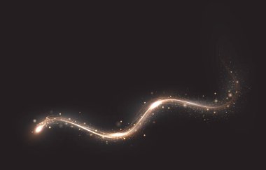 radiant golden spiral with glittering light effects, evoking elegance, vitality, and festive charm. Dynamic motion and three-dimensional glow enhance its abstract beauty, making it perfect for holiday