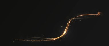 Parlayan bir altın spiral ışık efekti içeren, zarafet ve enerji saçan hisse senedi çizimi. Tasarımlarına dinamik ve lüks bir dokunuş eklemek için mükemmel.