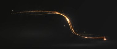 Parlayan bir altın spiral ışık efekti içeren, zarafet ve enerji saçan hisse senedi çizimi. Tasarımlarına dinamik ve lüks bir dokunuş eklemek için mükemmel.