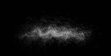 Abstract festive splash with sugar, flour, glitter, and particles ideal for gourmet baking, celebration designs, and holiday-themed illustrations.