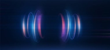 Glowing light beams and glittering curves in motion with lens flares and abstract spark effects ideal for luxurious, futuristic, and energetic visual designs.