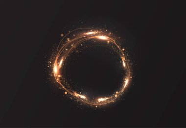 Parlak kıvılcımlı, pırıl pırıl altın kıvılcımlar. Zarafet, canlılık ve hareket çağrıştırıyor. Soyut ama lüks, ışık efektleriyle dinamik enerjiyi harmanlayan titreşimli bir tasarım.. 