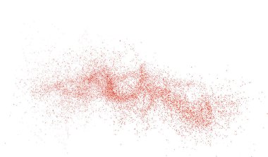 red spice burst flying chili powder, paprika dust, curry particles, and falling pepper captured in motion with selective focus on a white background for culinary visuals.