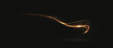 Parlayan bir altın spiral ışık efekti içeren, zarafet ve enerji saçan hisse senedi çizimi. Tasarımlarına dinamik ve lüks bir dokunuş eklemek için mükemmel.