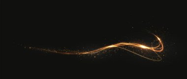 Parlayan bir altın spiral ışık efekti içeren, zarafet ve enerji saçan hisse senedi çizimi. Tasarımlarına dinamik ve lüks bir dokunuş eklemek için mükemmel.