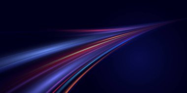 Hızlı hareket eden hız çizgileri içeren fütüristik soyut teknoloji geçmişi. Oyunlar, kartvizitler, posterler ve afişler için dinamik hareket tasarımı ideal.