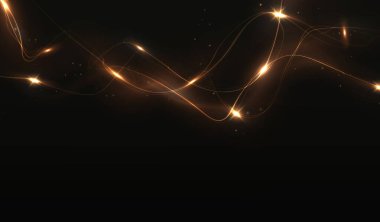 Parlayan bir altın spiral ışık efekti içeren, zarafet ve enerji saçan hisse senedi çizimi. Tasarımlarına dinamik ve lüks bir dokunuş eklemek için mükemmel.