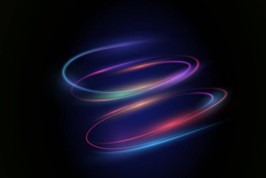 Glowing light beams and glittering curves in motion with lens flares and abstract spark effects ideal for luxurious, futuristic, and energetic visual designs.