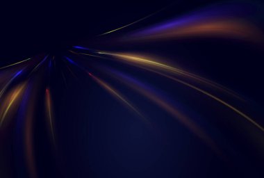 Modern vektör tasarımları, dijital yollar veya geometrik duyarlılığa sahip soyut teknoloji arkaplanları için ideal hız ve geleceksel hareketi sembolize eden parlak, akıcı neon ışık eğrisi