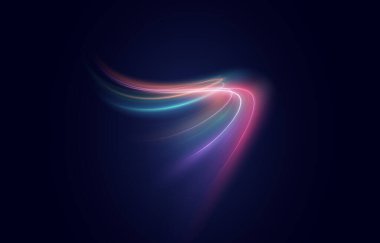  glowing blue neon spiral with elegant curves, speed, and light effects ideal for futuristic, internet-inspired vector designs with motion, vitality, and creative flow.