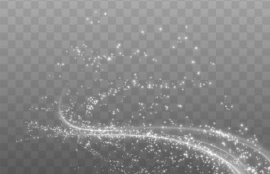 Parlayan beyaz ışıltılar ve ışıldayan yıldız şekilli neşeli parçacıklar, havai fişekler ve ışık efektleri lüks tatil temaları, kutlamalar ve zarif dekorlar için idealdir..