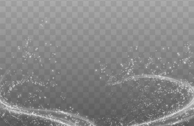 Parlayan beyaz ışıltılar ve ışıldayan yıldız şekilli neşeli parçacıklar, havai fişekler ve ışık efektleri lüks tatil temaları, kutlamalar ve zarif dekorlar için idealdir..