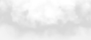 Stock illustration of realistic dark and black smoke or cloud formations, isolated on a transparent background for easy use in design projects.