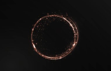 vector background featuring radiant gold streaks, shimmering light trails, and dynamic fire-like curves. A glowing speed effect with elegant swirling motion stock illustration.