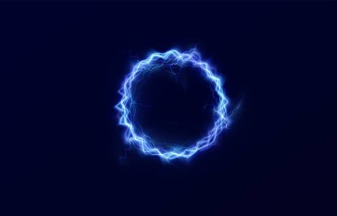 Futuristic plasma sphere with electric sparks, glowing neon, and vibrant colors symbolizing energy, technology, and dynamic power in a striking abstract form.