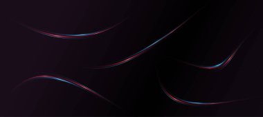 futuristic light trail featuring neon glow, blurred car motion, laser effects, and dynamic perspective ideal for abstract tech visuals, night scenes, and motion designs.