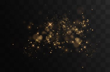 Altın Tozu Parçacıkları Noel Tatil Arkaplanı