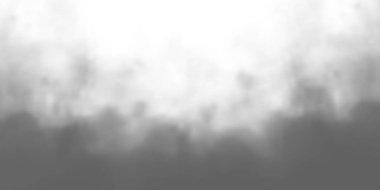 Şeffaf bir arka plan üzerinde kara duman ya da bulut etkisi.