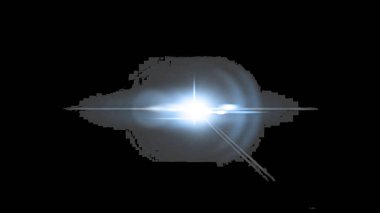 Baş döndürücü fotoğraf efektleri için şeffaf arkaplan ile yüksek kaliteli parlak güneş ışığı parlaması.